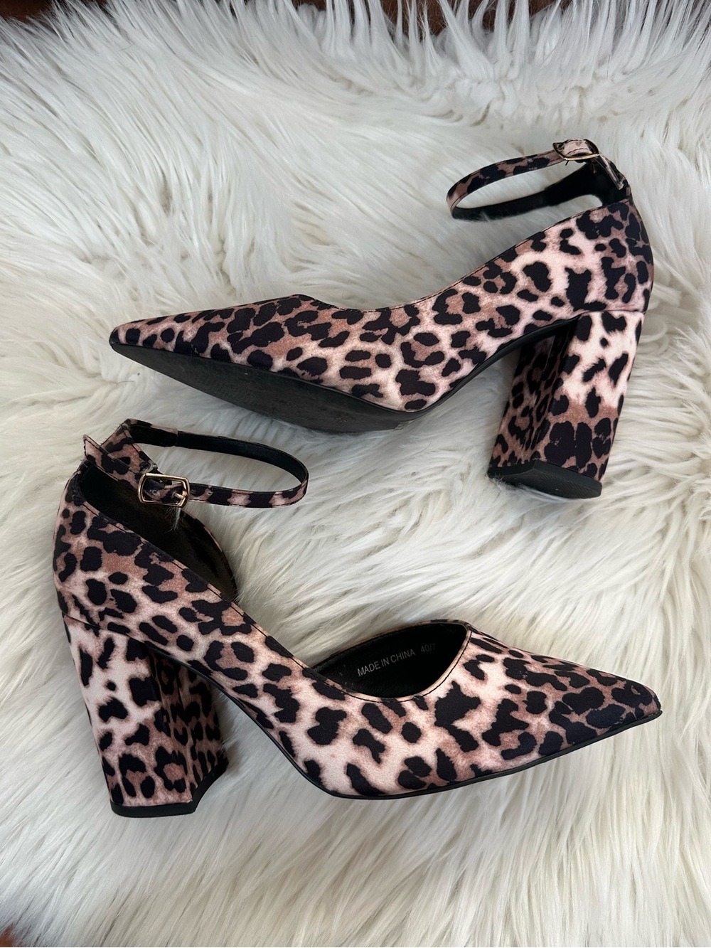 ASOS Cheetah Print Block heels